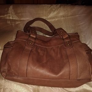 Arturo New York Milano brown leather pocketbook.